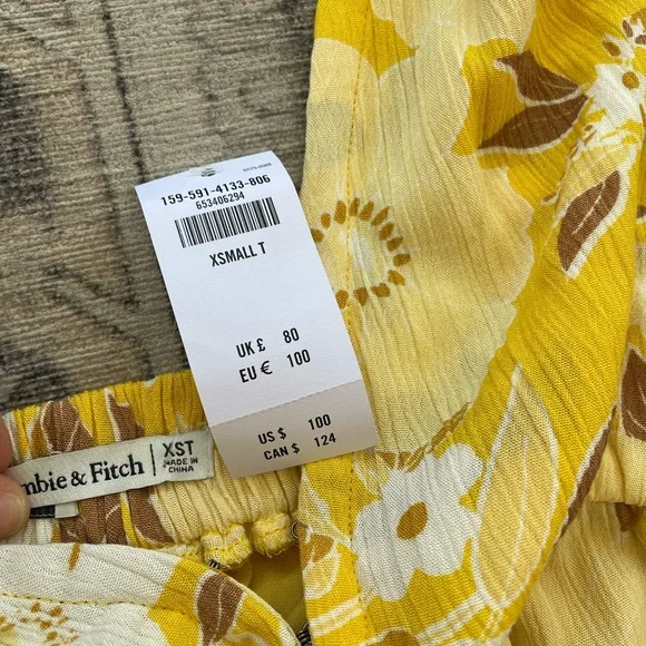 Abercrombie & Fitch tie strap babydoll maxi dress - Picture 5 of 6